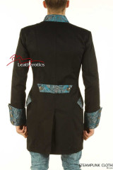 Steampunk Dress Coat Pirate Military Top - back