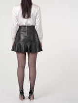 Leather Skirt Unique Design - Back