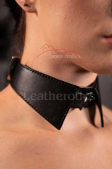 Leather BDSM Collar - front