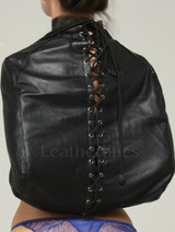 bdsm Binder Leather Straitjacket - back details