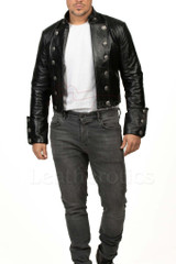 Mens Regency Leather Spencer Jacket Inspired by Jane Austen Fashion