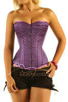 Purple box overbust corset