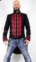 Men's Tailcoat Morning Dress Victorian jacket Top Red STP7 front