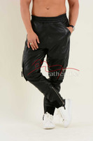 Leather Cargo Pants joggers 1