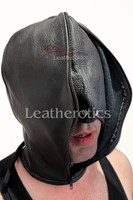 Leather Bondage Hood Mask M5-NW 5