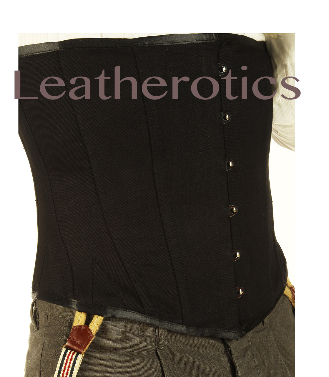 Mens underbust corset steel boned Man corset