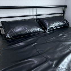 Home decor Real Leather Bedding Set