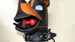 Bdsm leather dog mask pic 4