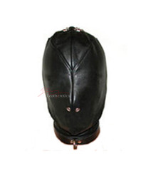 Leather isolation slave mask 