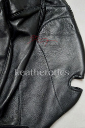 Leather slave mask m4 - details