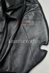 Leather slave mask m4 - details
