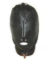Leather open mouth mask