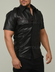 Mens Police shirt Plus size - side