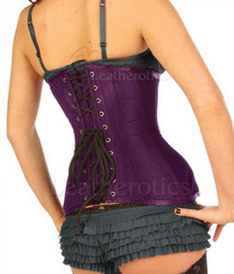 Purple Underbust Corset - Back View