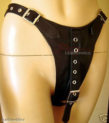 leather open crotch underwear