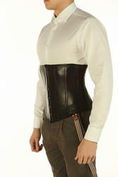 Leather Men's Corset Underbust