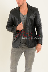 Leather Blazer For Men