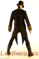 Men's Cotton Tailcoat Golden Suit, back view