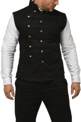 Gothic Military Top Black - front