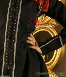 steampunk jacket womens - zoomed in
