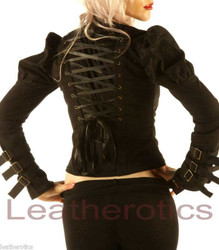 Womens Gothic top - back side view