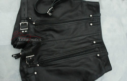 Leather Bondage Shorts - Left View