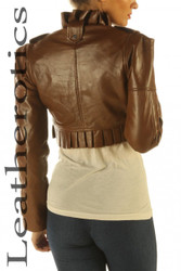 brown bolero Jacket - back view