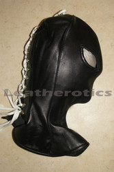 Full Grain Leather Long Line Mask Hood bdsm image 5