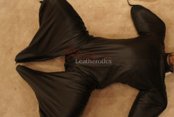Leather Bodybag Bondage B-Suit with Mask Restraint Gimp suit pic 12
