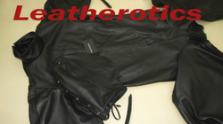 Leather Bodybag Bondage B-Suit with Mask Restraint Gimp suit pic 10