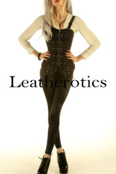 Cotton Corset Top Buckled Black 2
