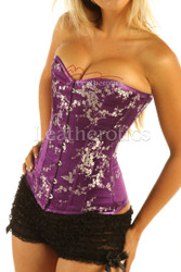 Purple Brocade Corset