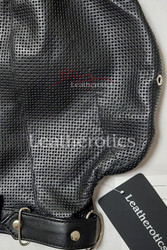 Perforated leather mask Bdsm Gear Leatherotics