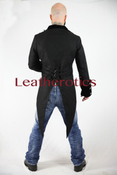Velvet Vintage Victorian Tail Coat  from the back