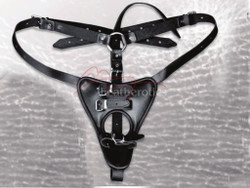 Leather Sex harness bondage belt
