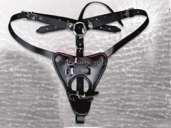 Leather Sex harness bondage belt