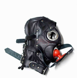 Leather Bdsm Hood  Fetish Gear
