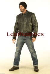 leather jacket for men - front
