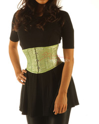 Green Underbust Satin Corset Basque 1827