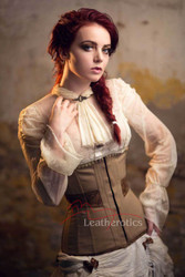Cotton Underboob Beige Corset