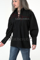 Black cotton kilt shirt 1