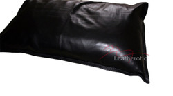 Leather pillow cover