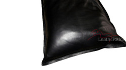 Leahter pillow case