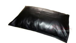 Leather pillow cover - superking