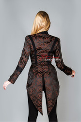 womens steampunk vintage tailcoat (from the back)