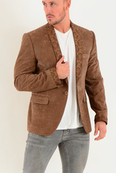 Men's Brown Velvet Blazer