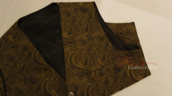 Men's Waistcoat Brocade Steampunk Wedding Paisley 5