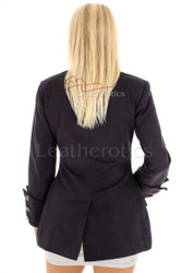 Women's Steampunk Military Jacket Fitted 4 - back