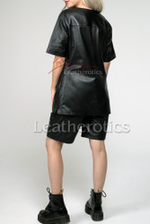 Leather Perforated Top 6- back