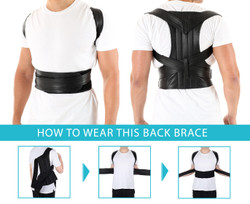 Back harness for posture support 